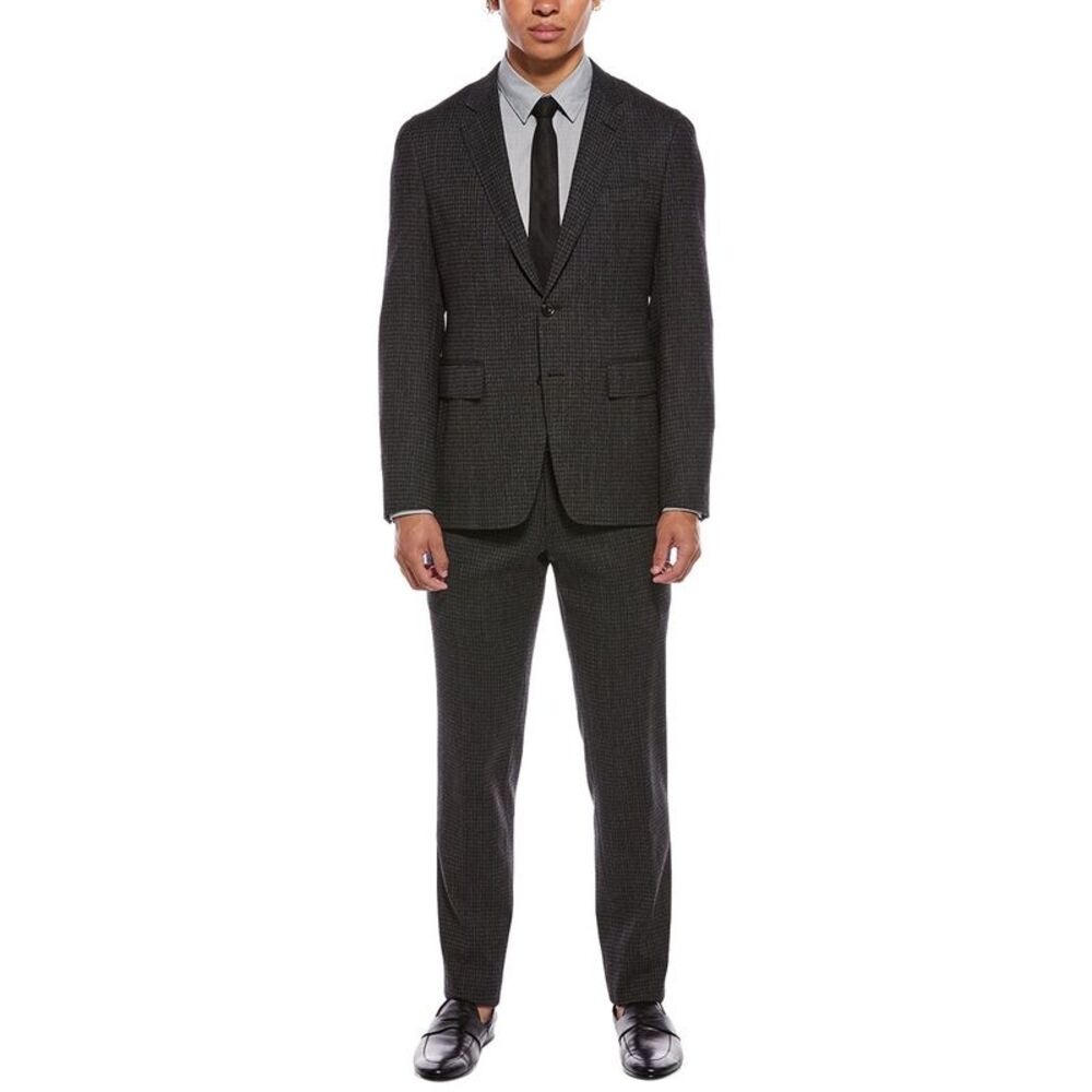Canali Mens  2Pc Wool-Blend Suit, Grey